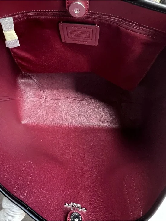 COACH City Tote Silver/Graphite/Black AUTHENTIC NWT - Picture 7 of 9